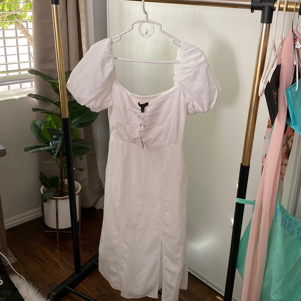 White dress.